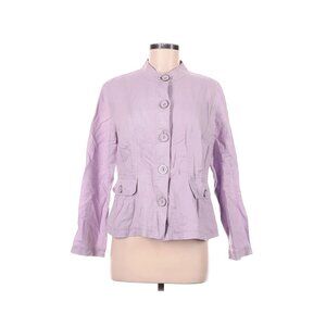 Chico's Linen Blend Jacket Size 1 (M8)